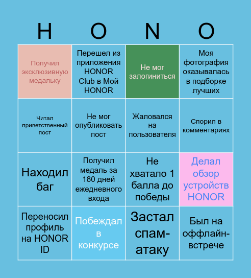 Сообщество Bingo Card