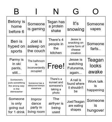 Penthouse pingo Bingo Card