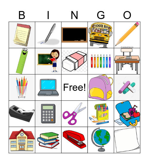 Kid Life Bingo Card