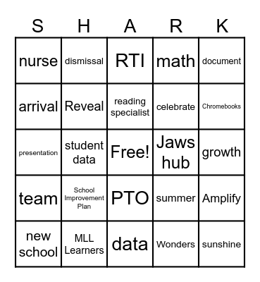 JAWS BINGO Card