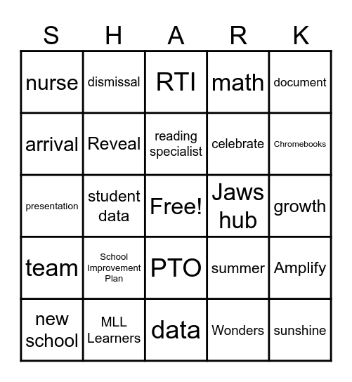 JAWS BINGO Card