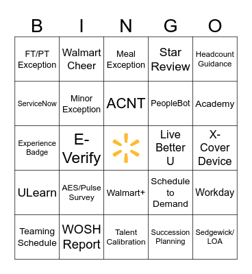 People Lead Bingo Card