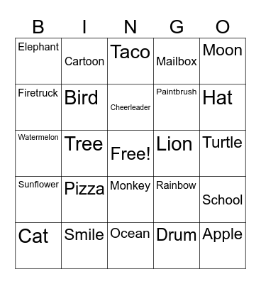 Drawing Bingo Card