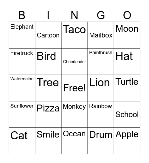 Drawing Bingo Card