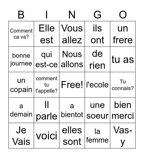 Getting Acquainted Bingo Card