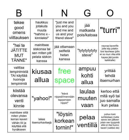 Minnie Bingo Card