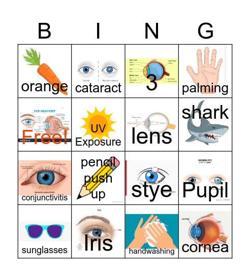 Eye Bingo Card