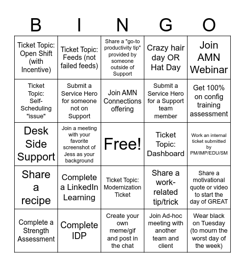 Bingo Card