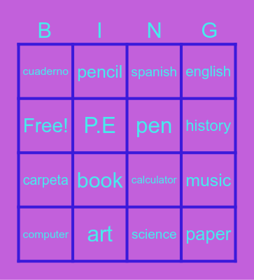 Froog Bingo Card