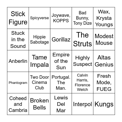 Game2 Bingo Card