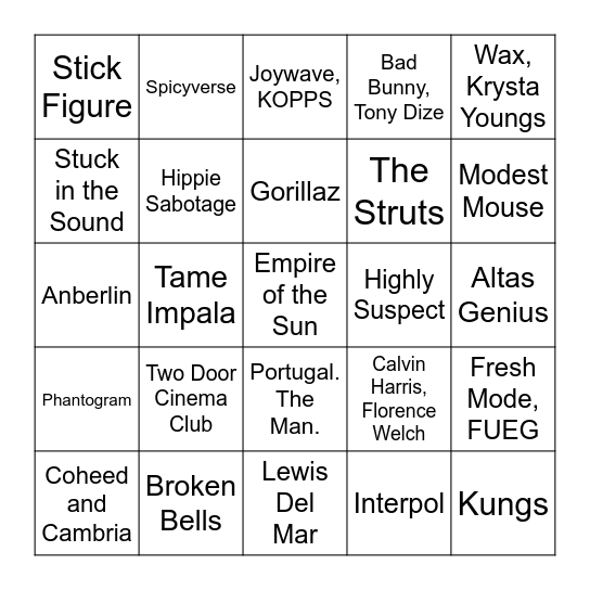 Game2 Bingo Card