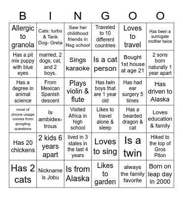 HSC Fall 2023 Bingo Card