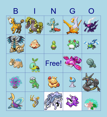 Shiny Hunts 2023! Bingo Card