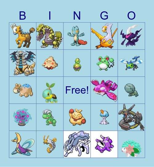 Shiny Hunts 2023! Bingo Card