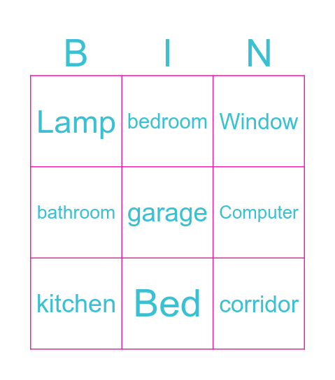 Home Bingo Card