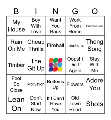 Dancy Pants Bingo Card