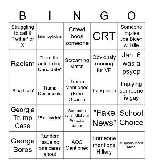 Re Bingo Card