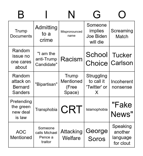 Re Bingo Card