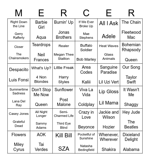 Bingo Card