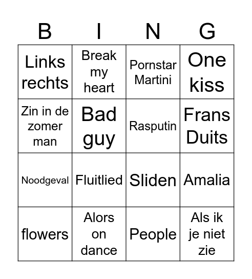 Introbingo 2023 Bingo Card