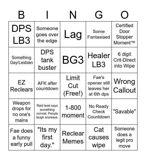 Week 52 Clear Anabaseios Reclears Bingo Card