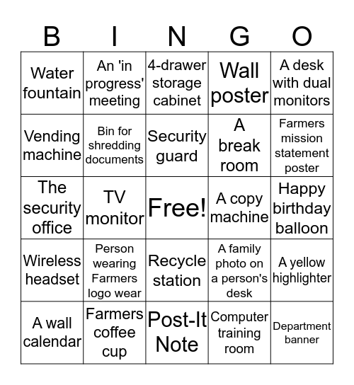 CB-Bingo Test Card Bingo Card