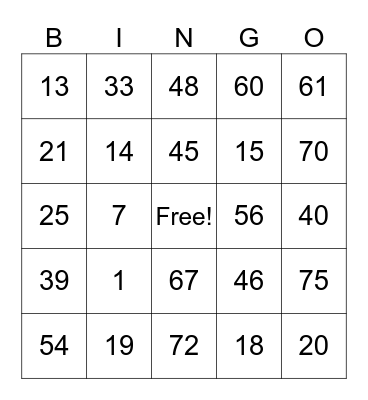 bingo eme Bingo Card