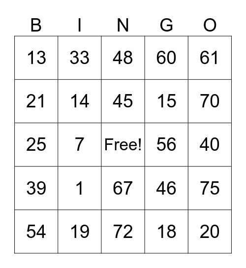 bingo eme Bingo Card
