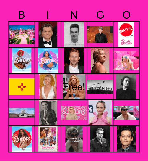 Barbenheimer Bingo Card