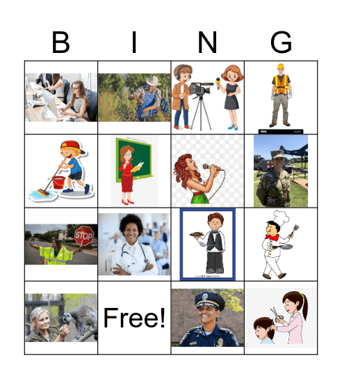 I want to be... Bingo Card