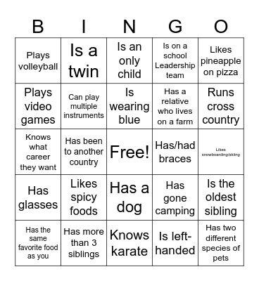 GHT Icebreaker 23-24 Bingo Card