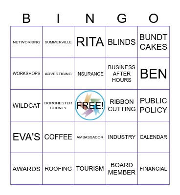 CHAMBER BINGO Card