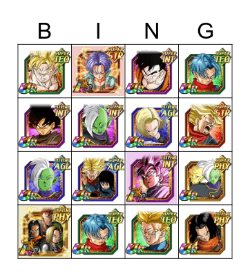 Dokkan Worldwide 2023 EZA Bingo Card