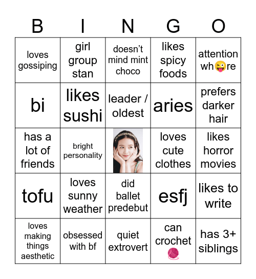 milly’s bingo ⁉️ Bingo Card