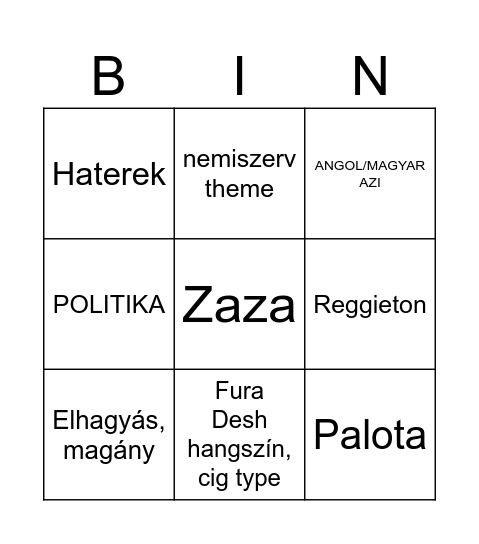 CEREMONIA BINGO Card