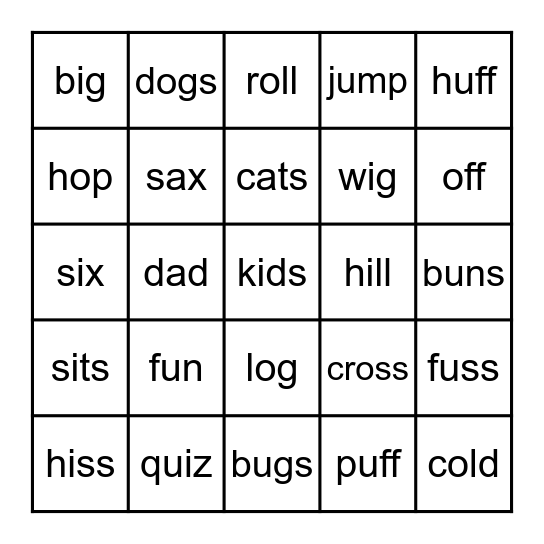 Stage Four: A Mud Picnic Bingo Card
