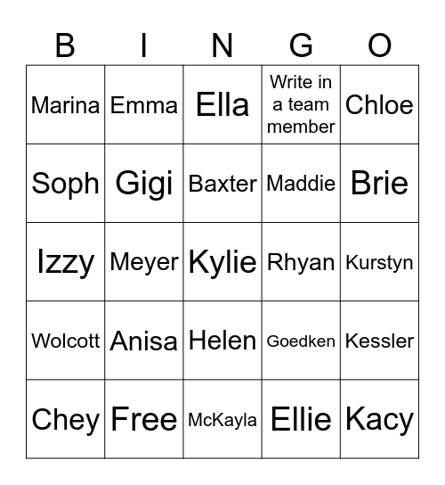 Ice Breaker Bingo Card