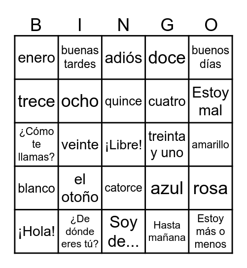 Flipbook Bingo! Bingo Card