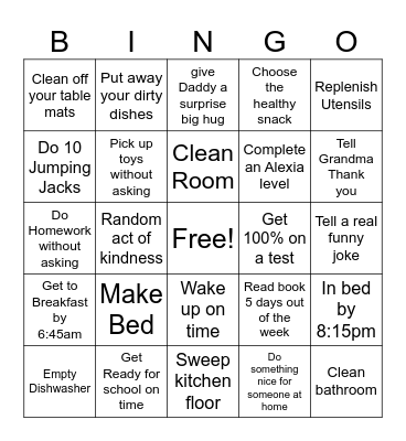 Blue Sisters Monthly Bingo Card