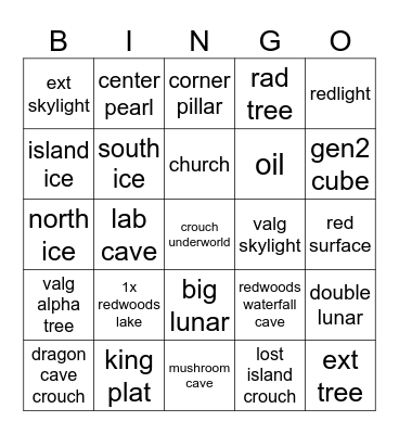 Nester playing bingo Card