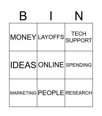 BUSINESS BINGO Card