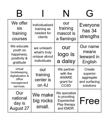 Fuel Blackout Bingo Card
