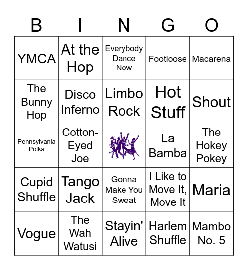 You Should Be Dancing Bingo Card