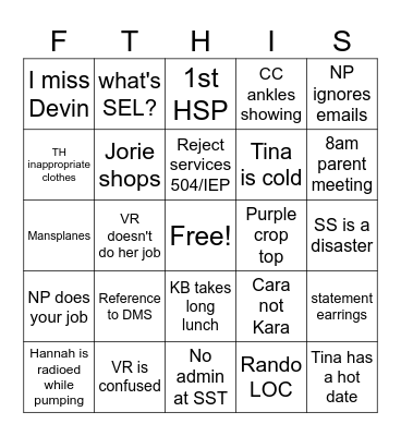 Bingo Card