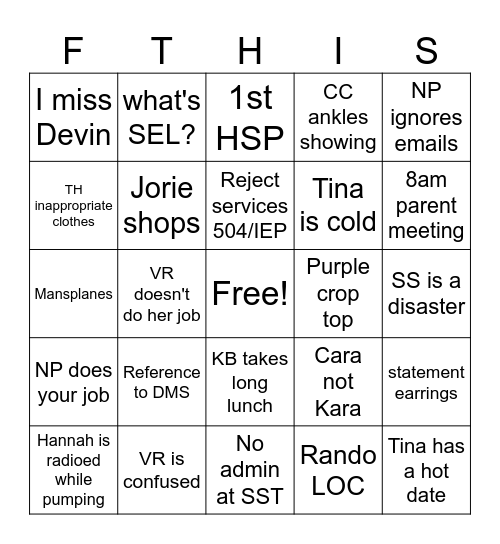 Bingo Card