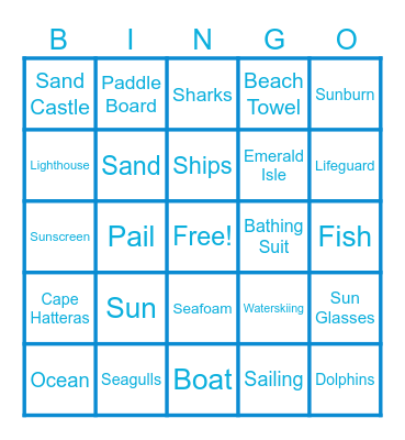 Fun in the Sun! Bingo Card