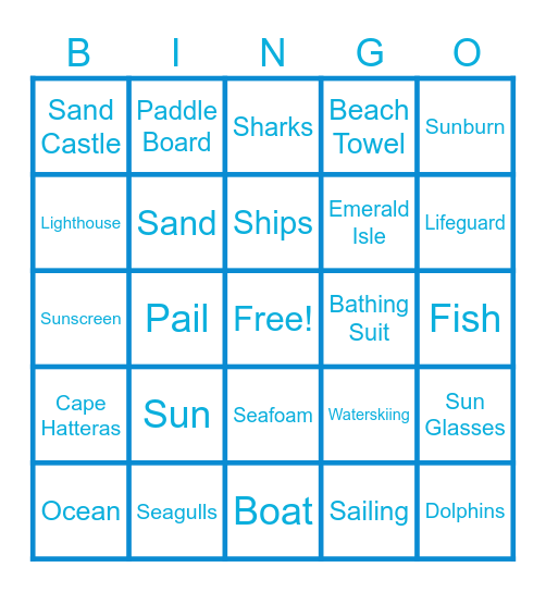 Fun in the Sun! Bingo Card