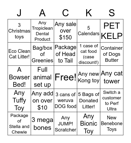 Add on Bingo! Bingo Card