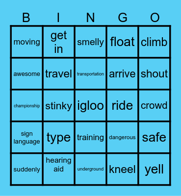 GAME DAY FRIDAY! Bingo Card