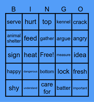 GAME DAY FRIDAY! Bingo Card